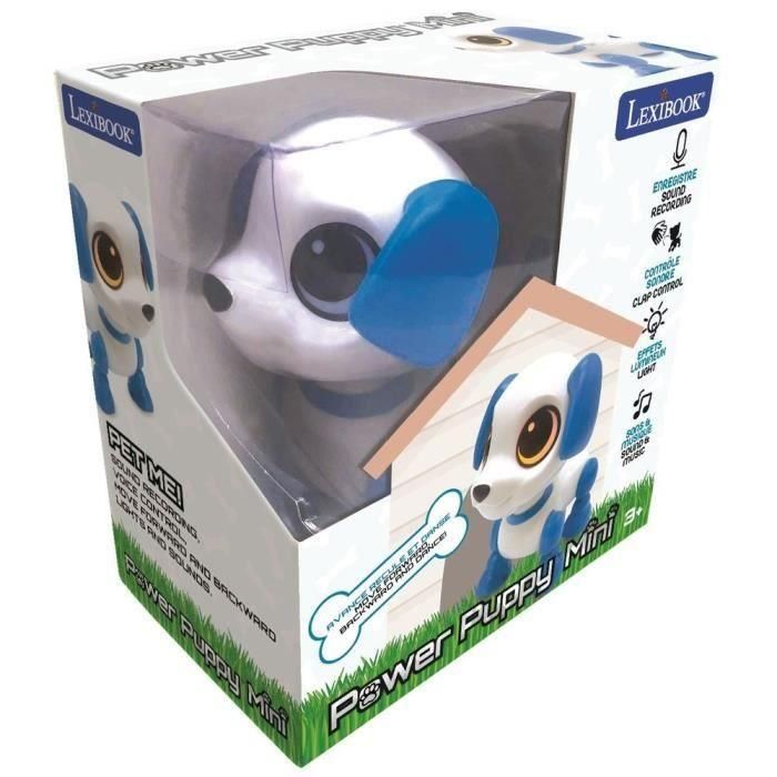 Power Puppy Mini - Perro robot con efectos de luz y sonido, control de clic manual, repetición 4 Power Puppy Mini - Perro robot con efectos de luz y sonido, control de clic manual, repetición 4