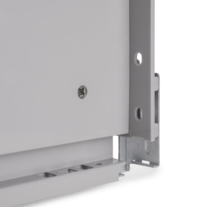 Emuca Cajón exterior Vertex con regulación 3D de altura 93mm, 40kg, profundidad 400mm, Acero, Pintado aluminio 5 Emuca Cajón exterior Vertex con regulación 3D de altura 93mm, 40kg, profundidad 400mm, Acero, Pintado aluminio 5