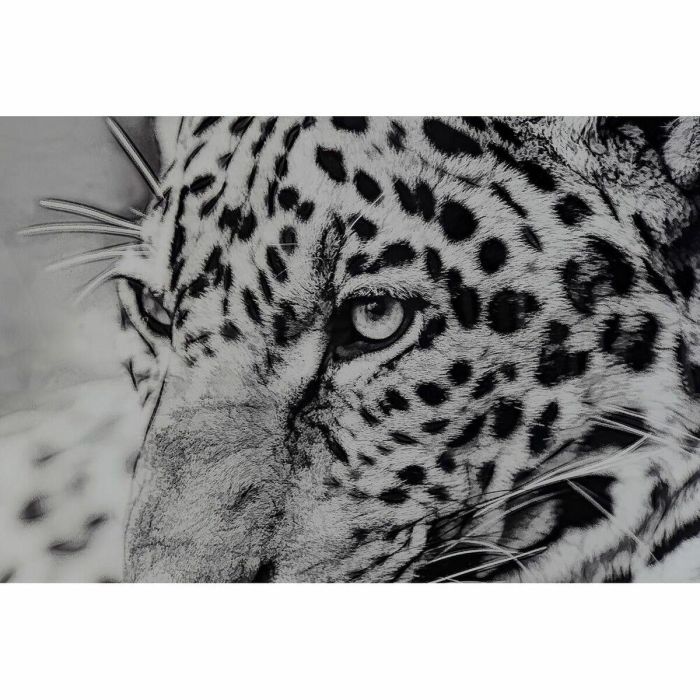 Cuadro DKD Home Decor 100 x 2,5 x 100 cm Leopardo Colonial (2 Unidades) 3