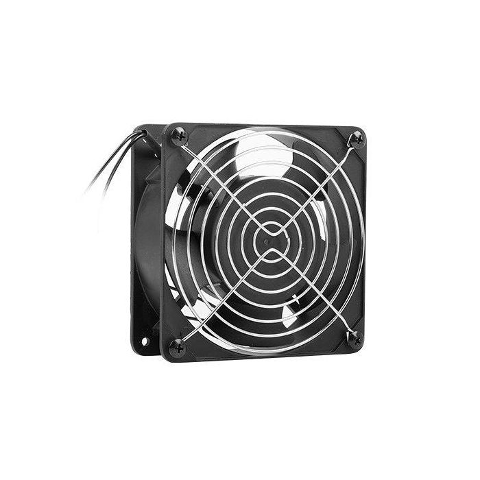 Lanberg Ventilador 120 mm Rack 19" 230V Negro RAL9004