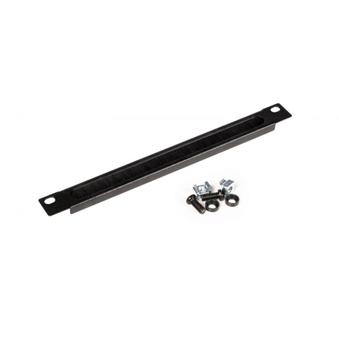 Equip 10" Kabeldurchführung mit Bürsteneinsatz. 1U schwarz 1