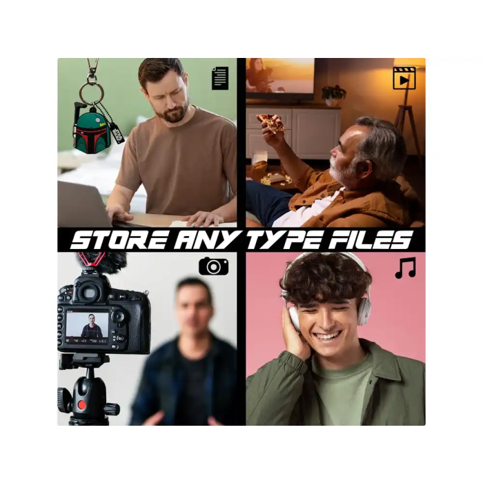 Wondee Llavero USB Boba Fett 32GB Memoria Flash con Adaptador USB C 6