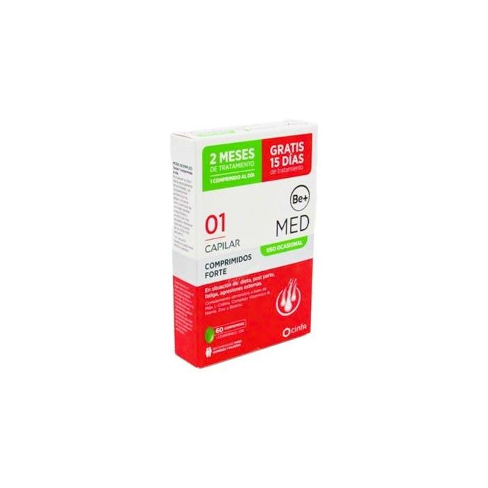 BE+ Med Capilar Uso Ocasional Forte 60 Comp