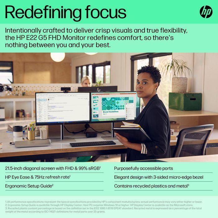 HP E22 G5 FHD Monitor 6 HP E22 G5 FHD Monitor 6