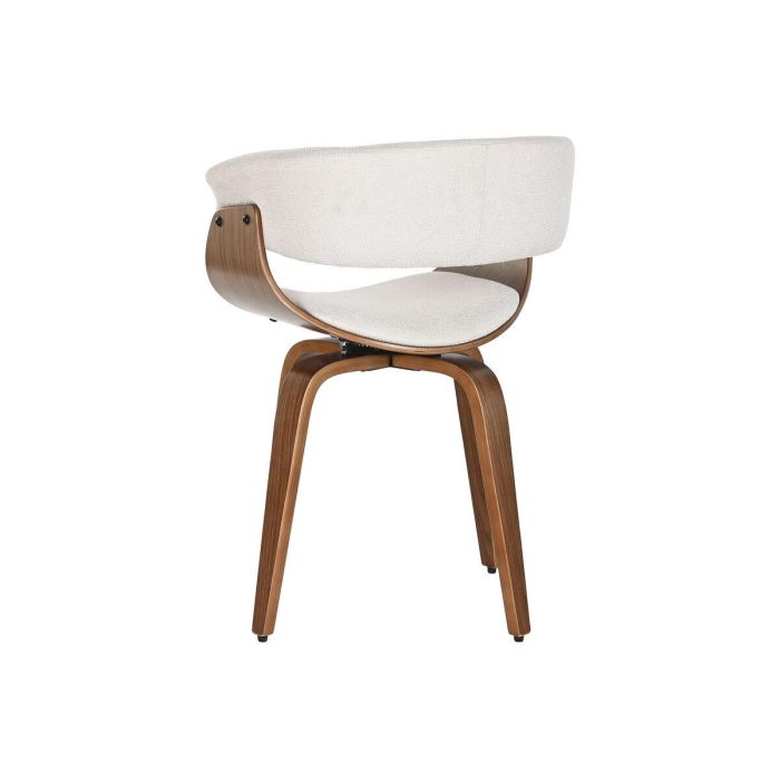 DKD Home Decor Silla Moderna Giratoria Beige Marrón 46 x 78 x 61 cm Poliéster Nogal 6 DKD Home Decor Silla Moderna Giratoria Beige Marrón 46 x 78 x 61 cm Poliéster Nogal 6