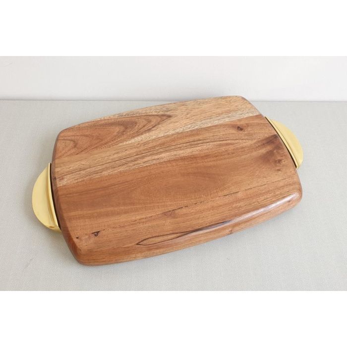 Tabla Cortar Basicos DKD Home Decor Natural Dorado 26.6 x 4.5 x 40.5 cm 0 Tabla Cortar Basicos DKD Home Decor Natural Dorado 26.6 x 4.5 x 40.5 cm 0