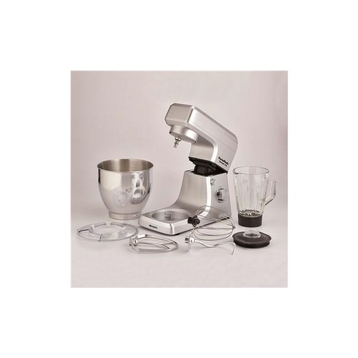 Ariete 1598/1 Robot de Cocina Gourmet 7L con Jarra de Vidrio 1.5L, Acero Inoxidable y Accesorios - Pastamatic 5 Ariete 1598/1 Robot de Cocina Gourmet 7L con Jarra de Vidrio 1.5L, Acero Inoxidable y Accesorios - Pastamatic 5
