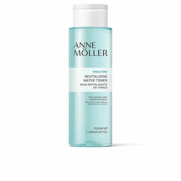 Anne Möller CLEAN UP refreshing toner Tónico Facial Hidratante Revitalizante para Piel Normal y Mixta con Menta, Guayaba y Ginseng 400 ml