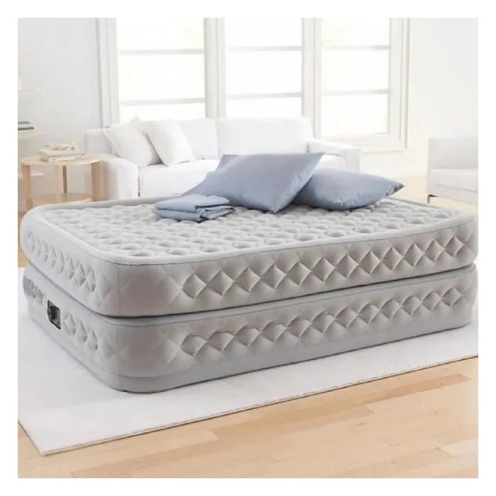 Intex Cama de Aire Queen Suprem Air-Flow 51 cm Soporta 272 Kg con Bomba Eléctrica Incorporada y Tecnología Fiber-Tech 2