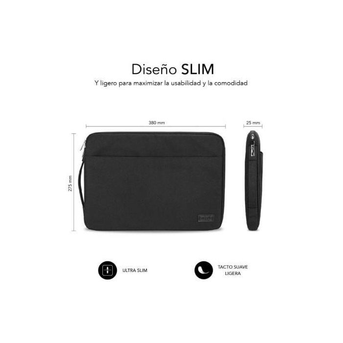 SUBBLIM Maletin Urban Laptop Sleeve 13,3-14" Black 3 SUBBLIM Maletin Urban Laptop Sleeve 13,3-14" Black 3