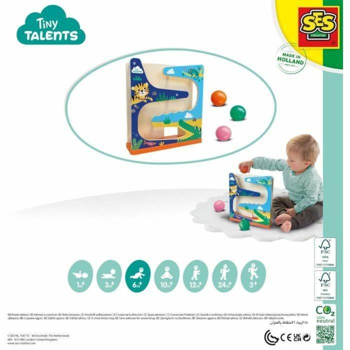 Juego Educativo SES Creative Wooden ball circuit 0 Juego Educativo SES Creative Wooden ball circuit 0