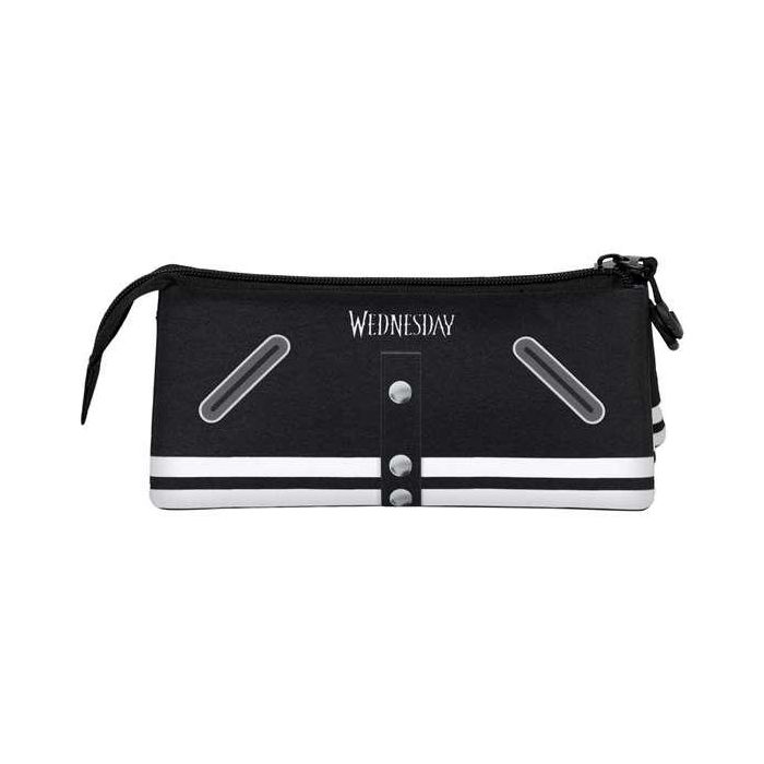 Karactermania Portatodo Triple Fan 2.0 Miércoles Varsity Estuche Escolar Negro Poliéster 23 x 7 x 11 cm 1 Karactermania Portatodo Triple Fan 2.0 Miércoles Varsity Estuche Escolar Negro Poliéster 23 x 7 x 11 cm 1