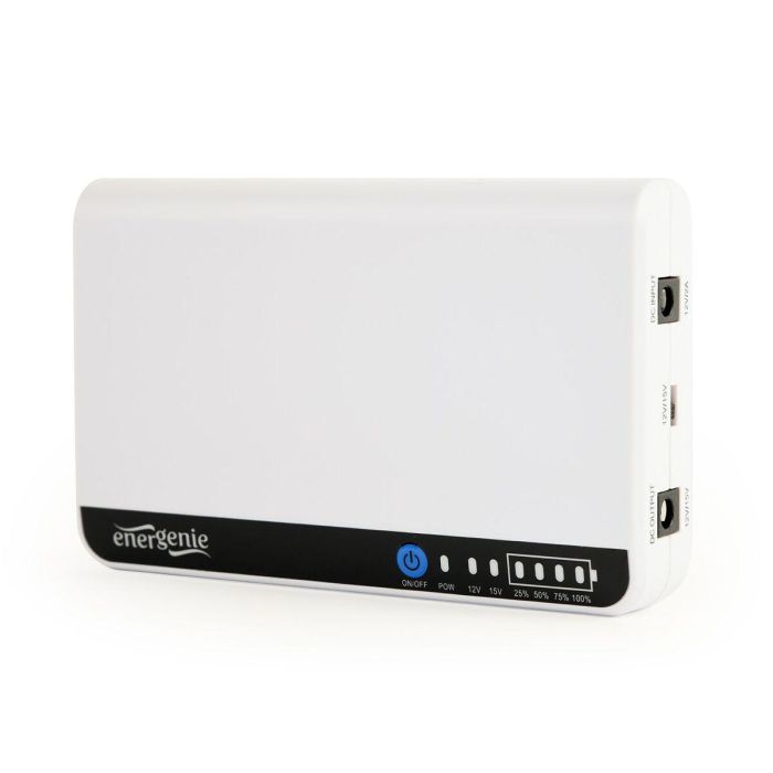 Gembird EG-UPS-DC18 Sistema de Alimentación Ininterrumpida UPS 18W, Batería Ión Litio 2200Ah, 12V, Compacto Blanco Gembird EG-UPS-DC18 Sistema de Alimentación Ininterrumpida UPS 18W, Batería Ión Litio 2200Ah, 12V, Compacto Blanco