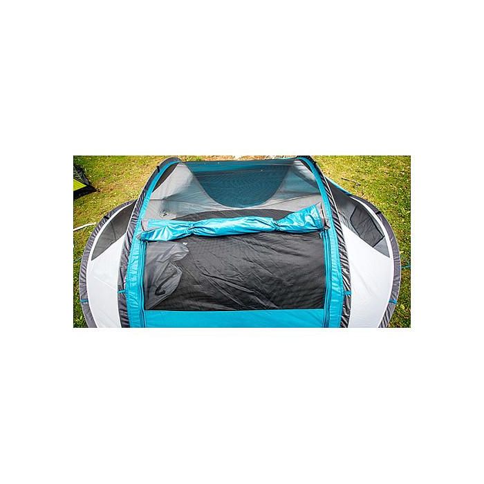 Coleman Galiano 4 FastPitch Pop Up - Tienda desplegable para 4 personas, Impermeable, Resistente a la intemperie, Color Verde y Gris