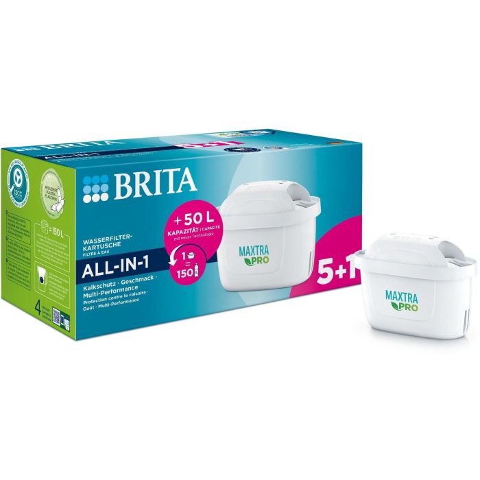BRITA Tischwasserfilter Maxtra Pro Filterkartusche 5+1 Pack 2 BRITA Tischwasserfilter Maxtra Pro Filterkartusche 5+1 Pack 2