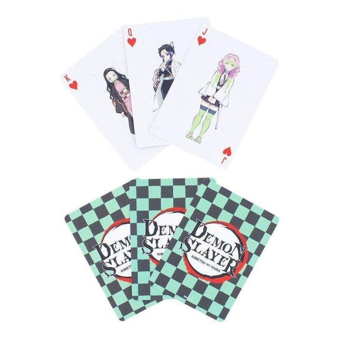 PALADONE Baraja Cartas Demon Slayer Kimetsu no Yaiba, Caja Metálica, Edad +6 años