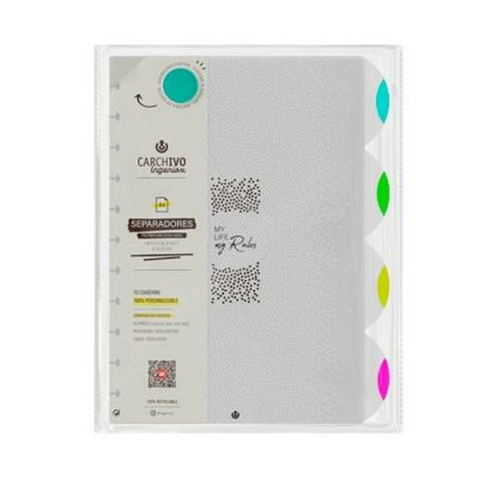 Separadores Carchivo INGENIOX NEON Multicolor A4 (10 Unidades) 1 Separadores Carchivo INGENIOX NEON Multicolor A4 (10 Unidades) 1