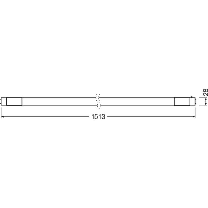 [LVE-4058075824034] Tubo LED T8 Ledvance/Osram G13 24W 3600Lm 6500K 190º IP20 Regulable 1