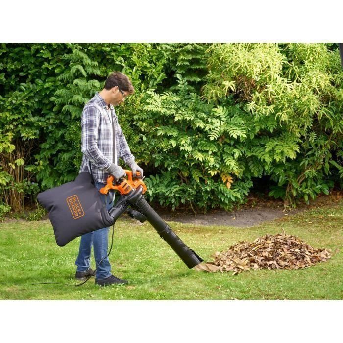 Aspirador Soplador con Cable BLACK+DECKER BEBL260-QS 2600W - Capacidad 40L Volumen de aspiración 11,8m3/min 3 Aspirador Soplador con Cable BLACK+DECKER BEBL260-QS 2600W - Capacidad 40L Volumen de aspiración 11,8m3/min 3