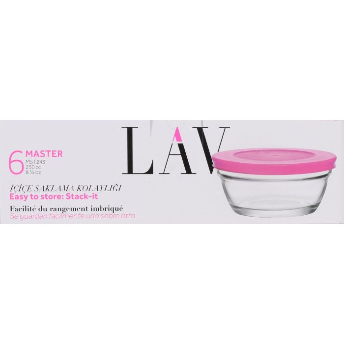 Lav Set 6 Bols 250 cc - 10.5 cm, Colección Master (8 Cajas) 1