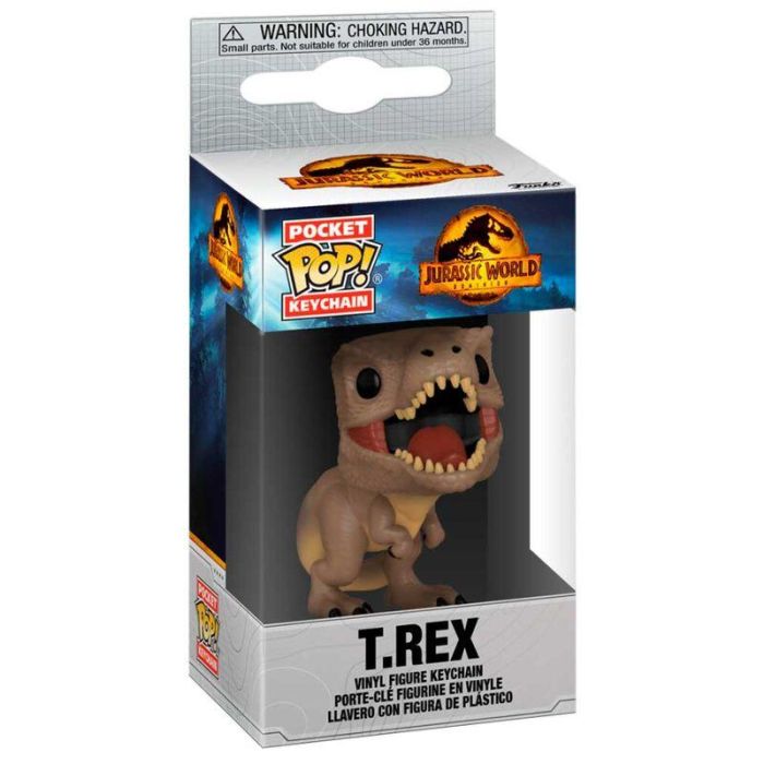 Llavero Pocket POP Jurassic World 3 T-Rex 1 Llavero Pocket POP Jurassic World 3 T-Rex 1