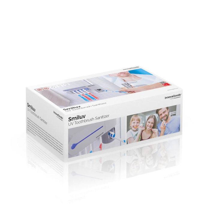 Esterilizador uv de cepillos dentales con soporte y dispensador de dentífrico 7 Esterilizador uv de cepillos dentales con soporte y dispensador de dentífrico 7