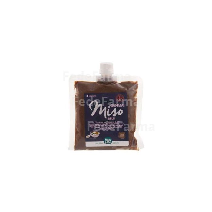 TERRASANA Miso Genmai Arroz Integral Pasta de Soja 345g - Vegano y Sin Gluten