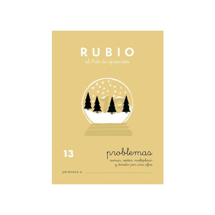 Rubio Cuaderno de Problemas nº 13 - Para el Desarrollo Intelectual del Alumno, Certificado FSC