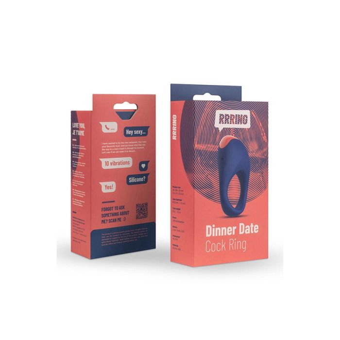 Anillo para el Pene FeelzToys RRRING Dinner Date Vibrador (30 mm) 4 Anillo para el Pene FeelzToys RRRING Dinner Date Vibrador (30 mm) 4