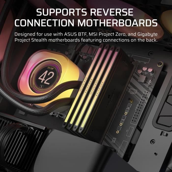 Corsair 5000T Caja PC Gaming Semitorre ATX de Alto Rendimiento, Paneles Vidrio Templado Negro, Compatible con USB-C 3