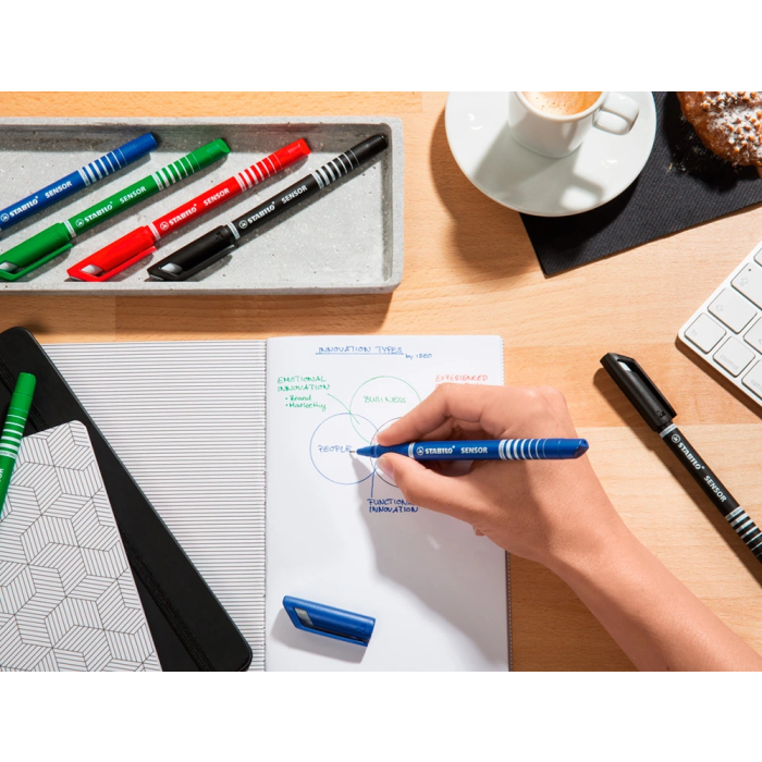 Stabilo Rotulador Sensor Punta de Fibra 0,3 mm Expositor 48 Unidades Colores Surtidos 3
