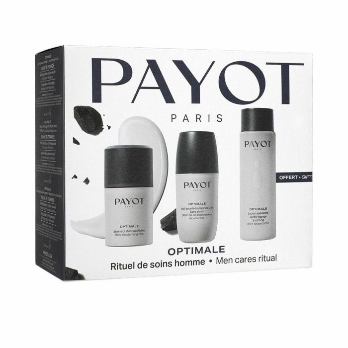 Payot Optimale Estuche Set Baño e Higiene Hombre 3 pz Gel Crema 50ml + Loción Aftershave 100ml + Desodorante Roll-on 75ml