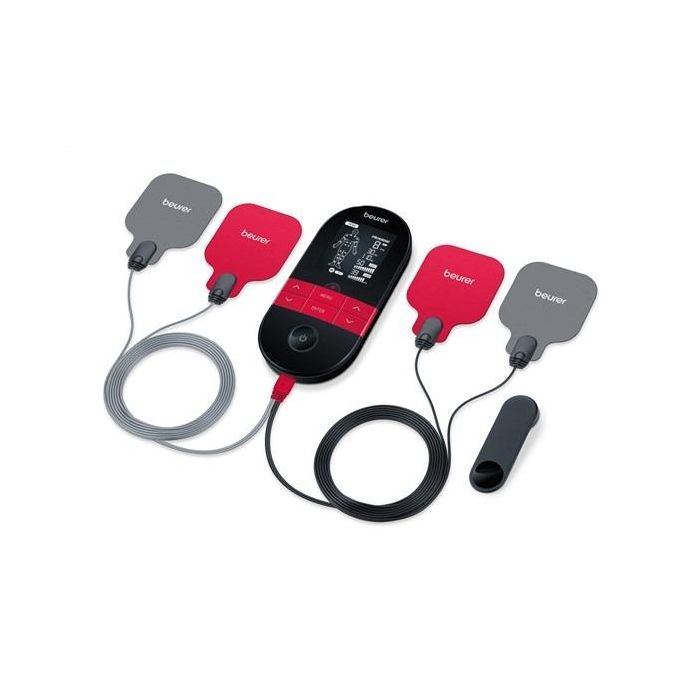 Beurer EM-59 Electroestimulador Digital con Función Calor para Dolor y Estimulación Muscular, Relajación y Masaje