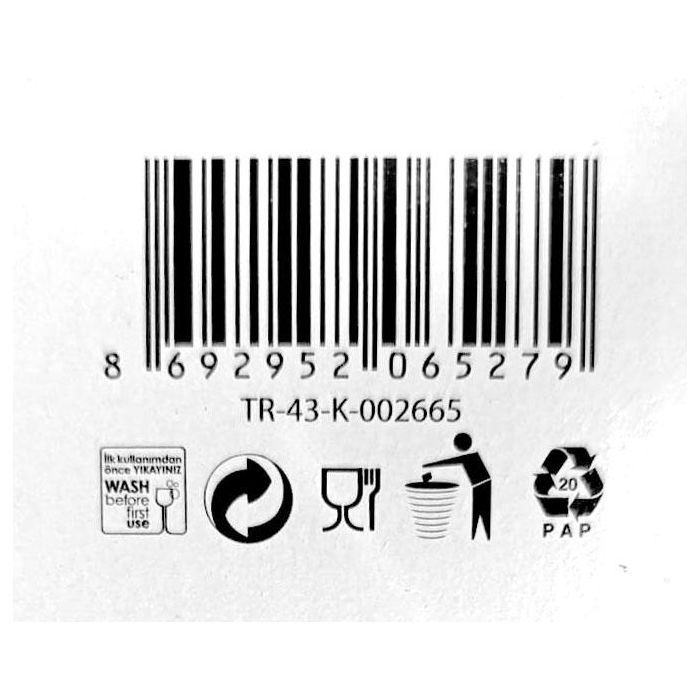 Lav Set 6 Vasos Alto 480 cc Colección Lal Medidas 6x8x14.6 cm (8 Cajas)