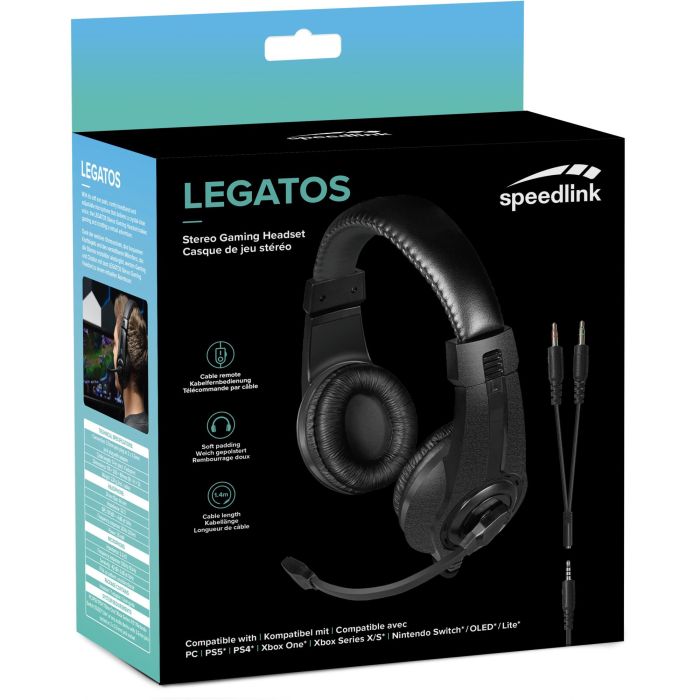 Speedlink Gaming Headset LEGATOS. PC/PS5/PS4/Xbox/Switch. bk retail 6