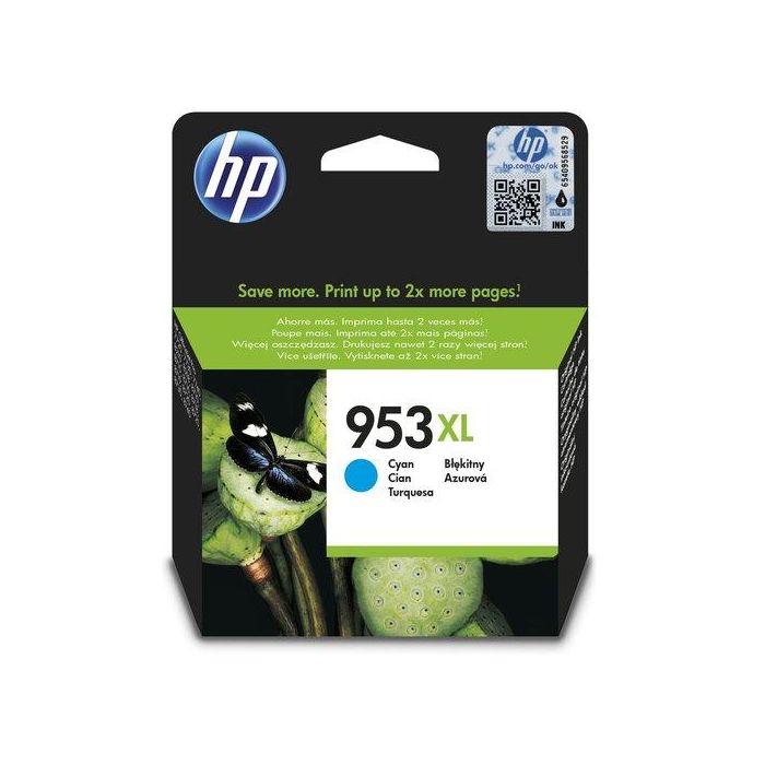 Cartucho Inkjet Hp F6U16Ae Nº953Xl Officejet Pro 8218/8710/8715/8720/8725/8730/8740/8745 Cian 20Ml