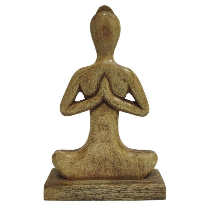 DKD Home Decor Figura Árabe de Yoga Marrón Claro de Mango 6 x 28.5 x 17.7 cm (3 Unidades) 1 DKD Home Decor Figura Árabe de Yoga Marrón Claro de Mango 6 x 28.5 x 17.7 cm (3 Unidades) 1