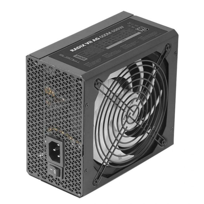 Tacens Fuente de Alimentación Radix Eco X 650W ATX, Ventilador 140mm, 87% Eficiencia, Cables Planos, Modelo 1RECOX650