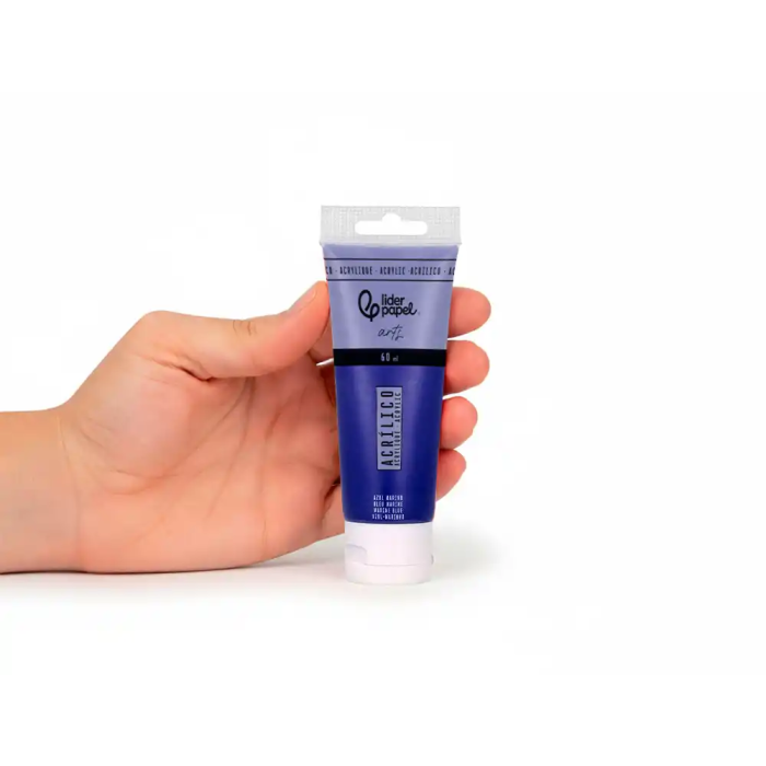 Liderpapel Pintura Acrílica Tubo Plástico 60 ml Azul Marino 4