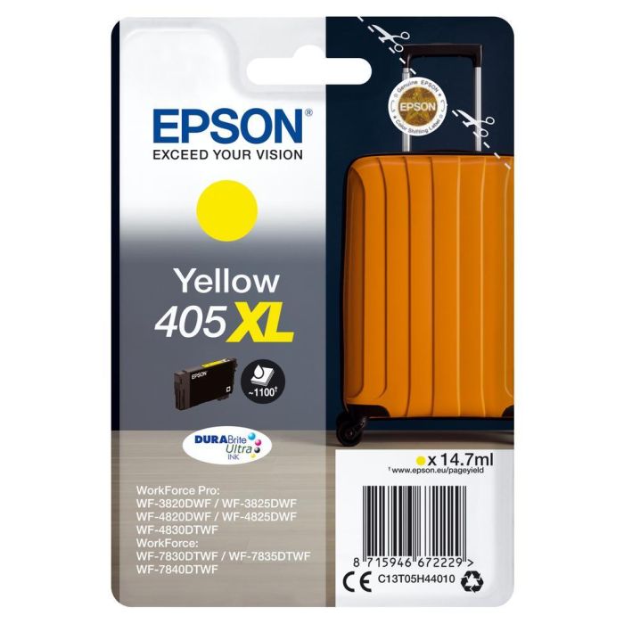 Epson Tinta Amarillo Workforce Pro Wf-3820Dwf, 3825Dwf, 4820Dwf, 4825Dwf, 4830Dwf - Wf-7830Dtwf, 7835Dtwf, 7840Dtwf - 405XL Epson Tinta Amarillo Workforce Pro Wf-3820Dwf, 3825Dwf, 4820Dwf, 4825Dwf, 4830Dwf - Wf-7830Dtwf, 7835Dtwf, 7840Dtwf - 405XL