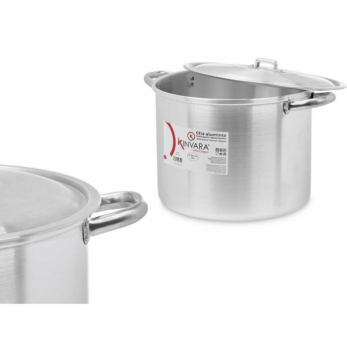 Olla de Aluminio Kinvara 30 cm 15 L - Apta para Gas, Horno y Lavavajillas (4 Unidades) 3 Olla de Aluminio Kinvara 30 cm 15 L - Apta para Gas, Horno y Lavavajillas (4 Unidades) 3