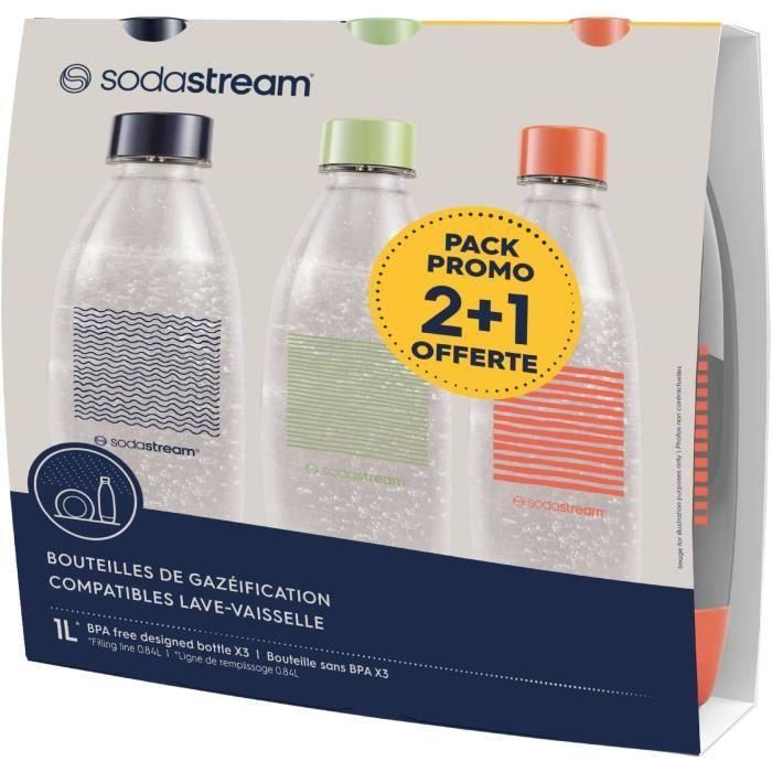 Botellas SODASTREAM - Fuse Edición Limitada - Pack de 3 botellas de 1 L - Sin PFAS 1 Botellas SODASTREAM - Fuse Edición Limitada - Pack de 3 botellas de 1 L - Sin PFAS 1