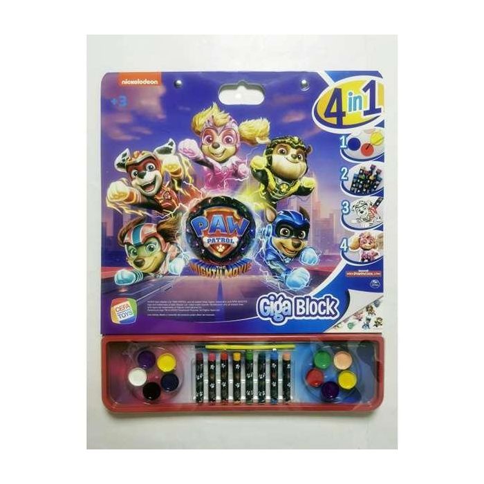 Libro de pegatinas para pintar giga block patrulla canina 4 en 1. 2 Libro de pegatinas para pintar giga block patrulla canina 4 en 1. 2