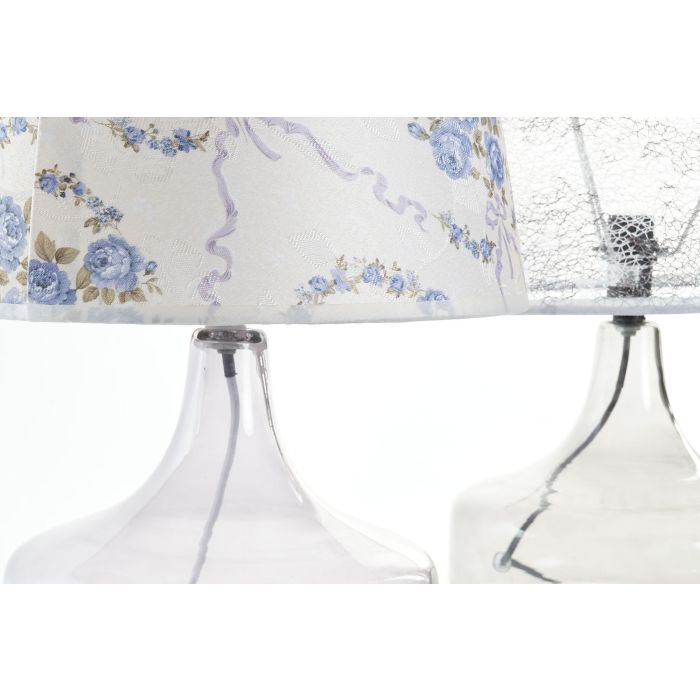 Lampara Sobremesa Shabby DKD Home Decor Multicolor 28 x 40.5 x 28 cm (2 Unidades) 2 Lampara Sobremesa Shabby DKD Home Decor Multicolor 28 x 40.5 x 28 cm (2 Unidades) 2