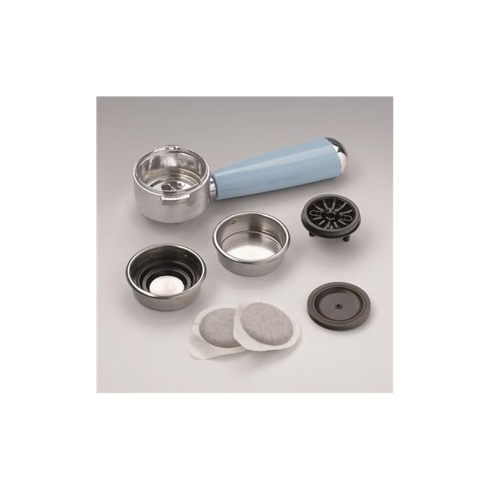 Ariete Cafetera Espresso Vintage 1389/15 Azul 900W para 2 Cafés Molido o Pastilla 1 Ariete Cafetera Espresso Vintage 1389/15 Azul 900W para 2 Cafés Molido o Pastilla 1