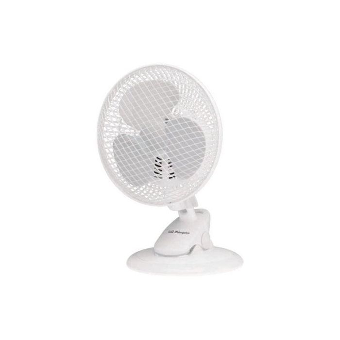 Orbegozo TF 0319 Ventilador de Sobremesa 20W, 3 Aspas 17.5cm, 2 Velocidades, Oscilante e Inclinable