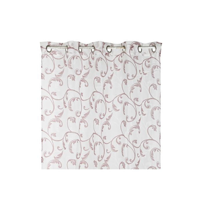 DKD Home Decor Cortina Alpino Barroco Rojo Blanco, Poliéster 75 gsm, Alto 270 x Ancho 140 cm, Set de 2 Unidades 1 DKD Home Decor Cortina Alpino Barroco Rojo Blanco, Poliéster 75 gsm, Alto 270 x Ancho 140 cm, Set de 2 Unidades 1