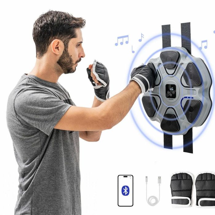 Máquina de Boxeo Musical Recargable Beatfist InnovaGoods 1 Máquina de Boxeo Musical Recargable Beatfist InnovaGoods 1