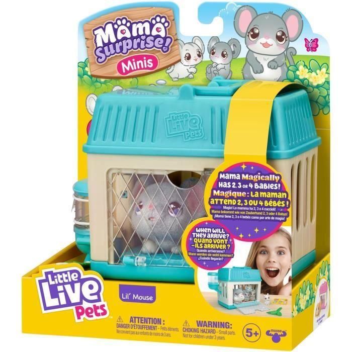 Moose Toys MOO0630996265109 Little Live Pets Peluches Ratoncito Sorpresa Mama 5