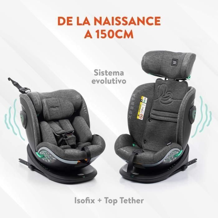 Silla de coche - BABYAUTO - XPERTA BLACK LINE - Desde el nacimiento hasta los 12 años - 0-36 kg - I-Size - ISOFIX - Giratoria 360° - ECE R129 1 Silla de coche - BABYAUTO - XPERTA BLACK LINE - Desde el nacimiento hasta los 12 años - 0-36 kg - I-Size - ISOFIX - Giratoria 360° - ECE R129 1